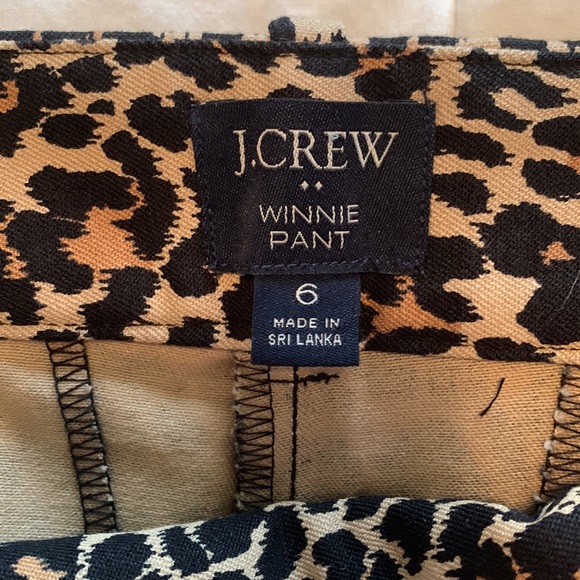 J. Crew Factory cheetah print pants - Picture 3 of 7